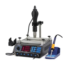 SMD фена+ 60 Вт паяльники+ 500 Вт станция предварительного нагрева 3 функции в 1 Bga паяльная станция Yihua 853AAA