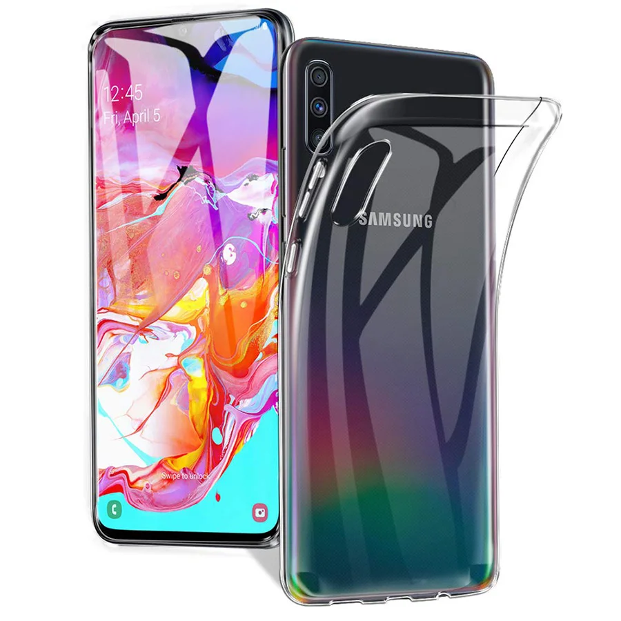 Прозрачный силиконовый мягкий ТПУ чехол для samsung Galaxy A70 M40 телефона 2019 SM-A705F SM-A705FN |
