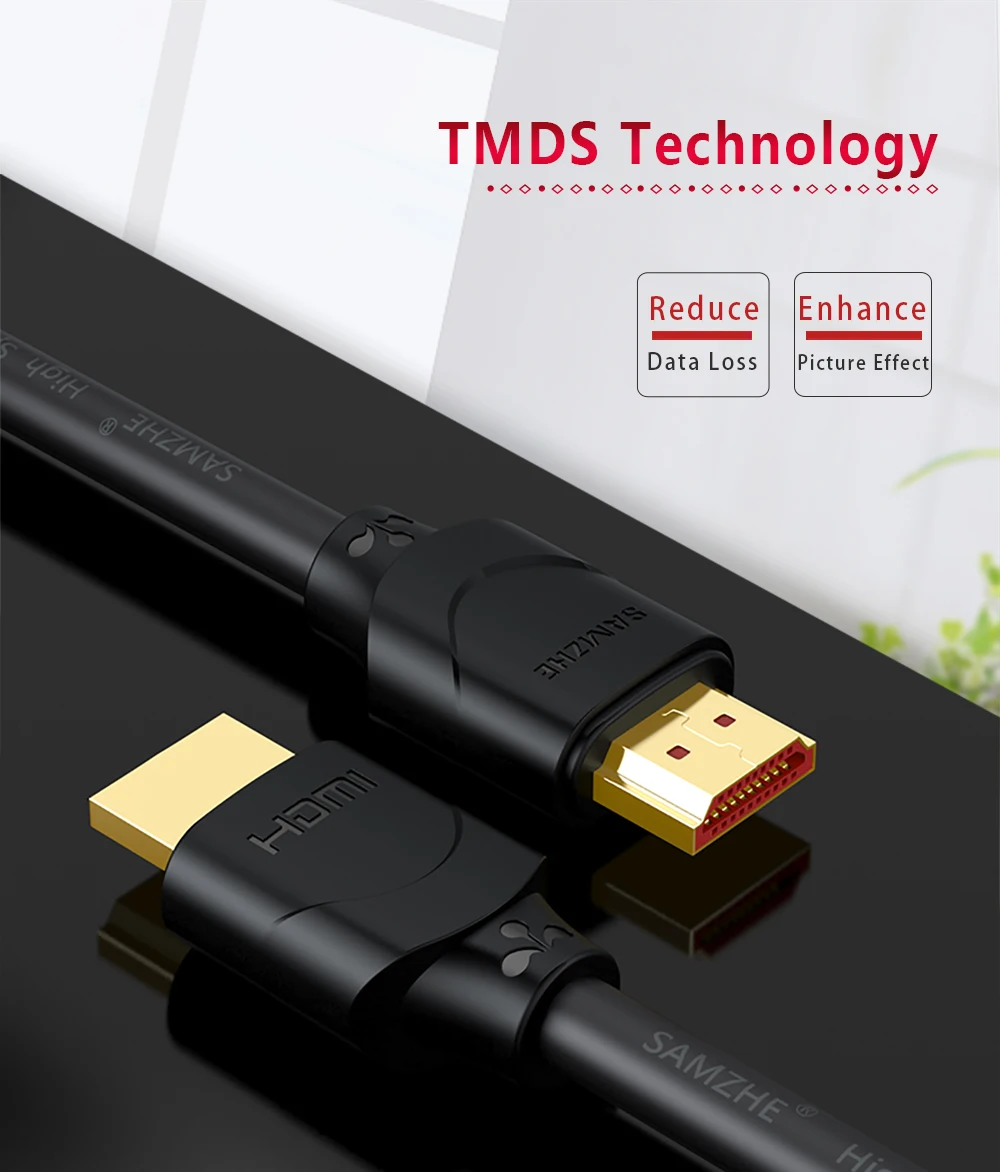 SAMZHE 4K HDMI 2,0 кабель HDMI к HDMI кабель HDMI Ethernet кабель для PS3 проектор HD lcd Apple tv компьютер ноутбук