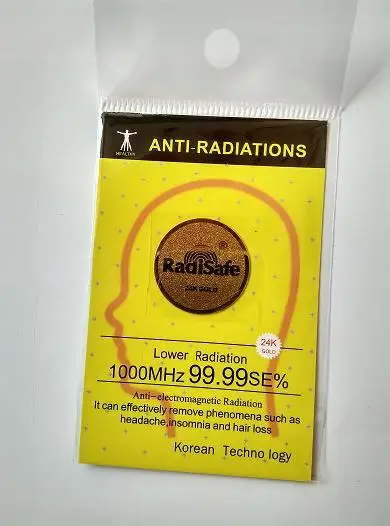 2014 горячий продукт realy work shiled radissafe 99.8% 24K Gold Radi Safe анти Радиационная Наклейка 30