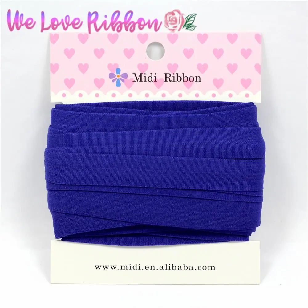 5/8&quot16mm Navy Color Matt FOE Fold Over Elastic 10 yards/pack Sewing Webbing DIY Supplies | Дом и сад