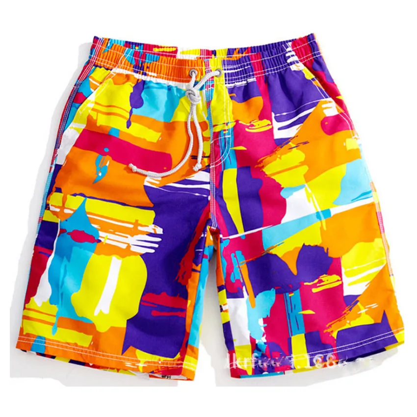 Граффити Эластичный шнурок на талии Повседневное Лето Шорты Для мужчин Пара Пляж совета мужские бермуды Шорты доска Шорты мужской Бриджи Лидер продаж