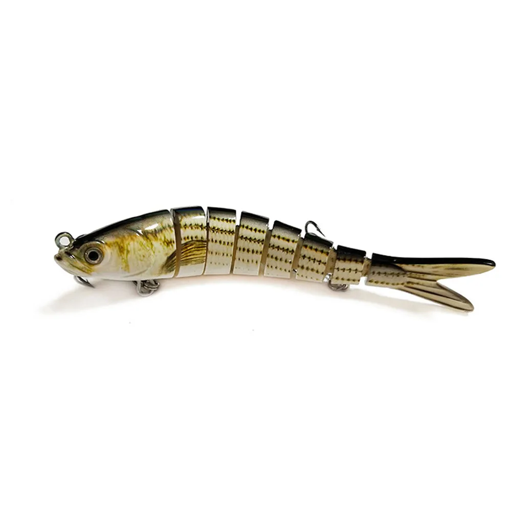 4 Новые 8 сегментные Swimbait крючки для рыболовных удочек жесткая приманка гольян для бас форели Walleye - Цвет: 4