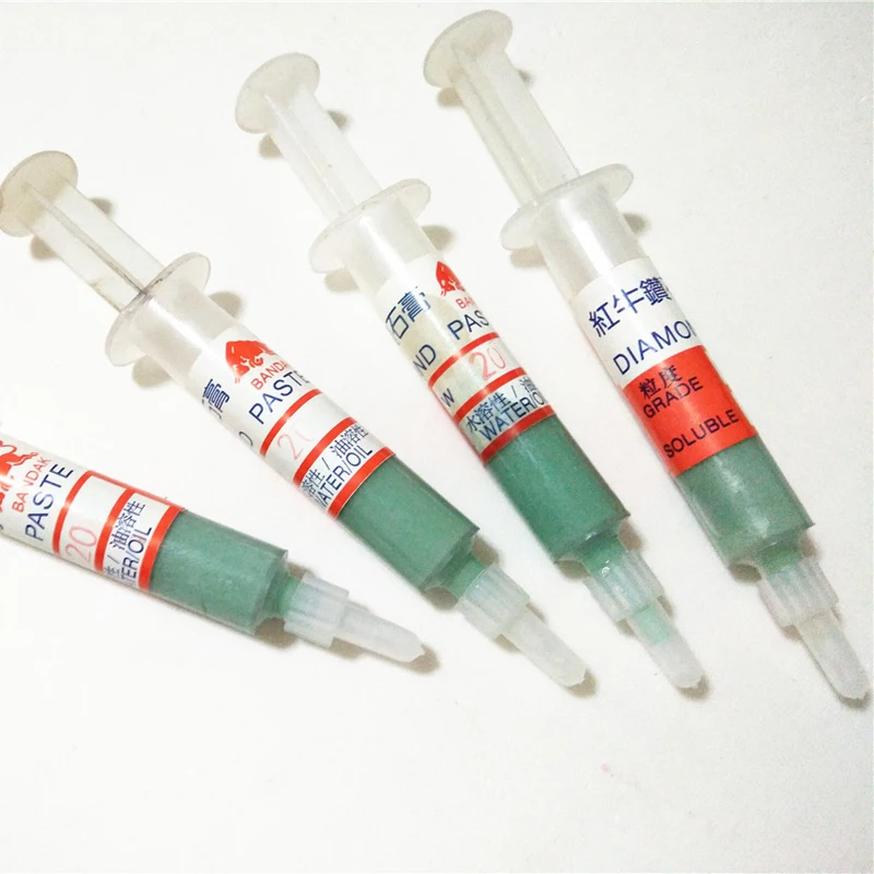 12 Pieces Diamond Abrasive Paste Needle Tube Grinding Polishing Paste Metal Mold Jade Mirror