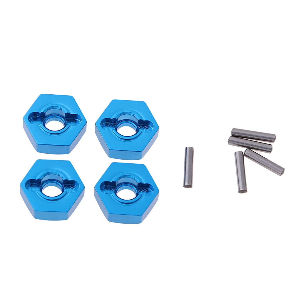 Alloy 12mm Wheel Hub Hex Drive & Pins Adapter for HSP 110 RC Drift Buggy Truck Car