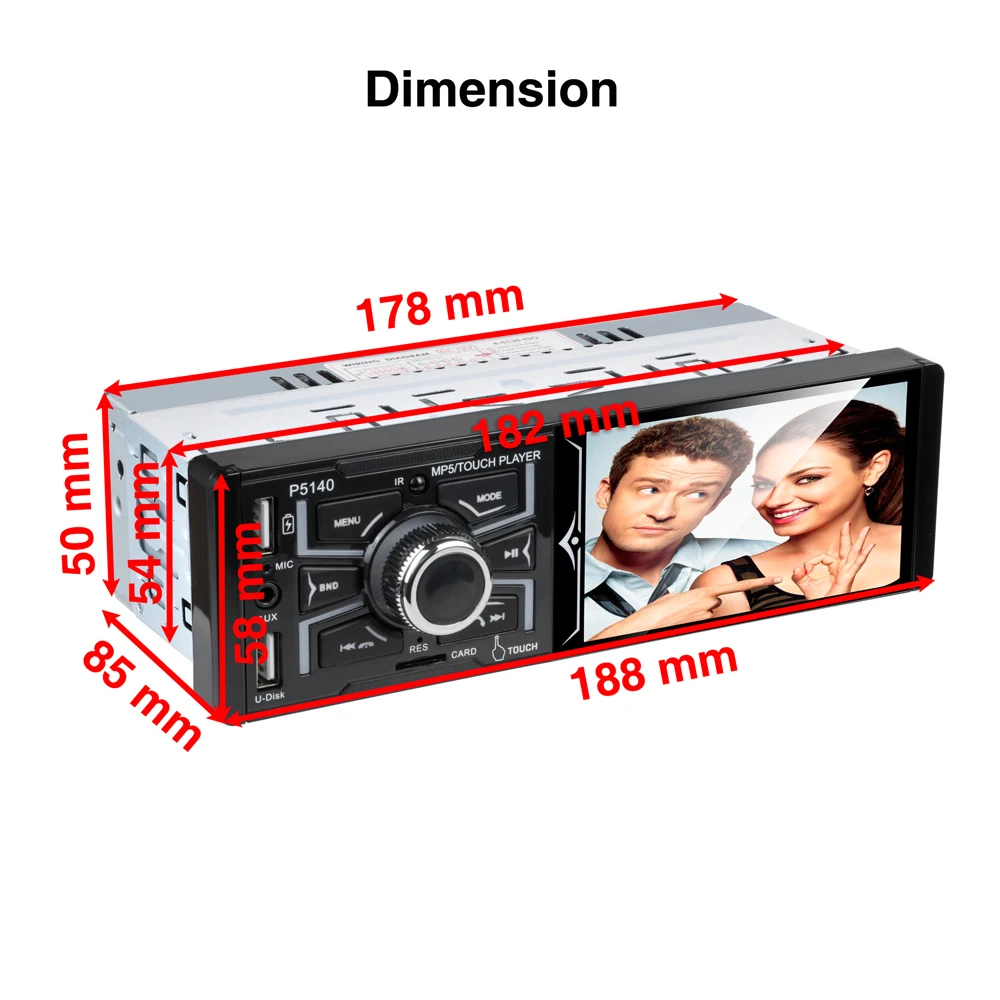 Buy Hikity 1 din Car Radio Autoradio 4.1\