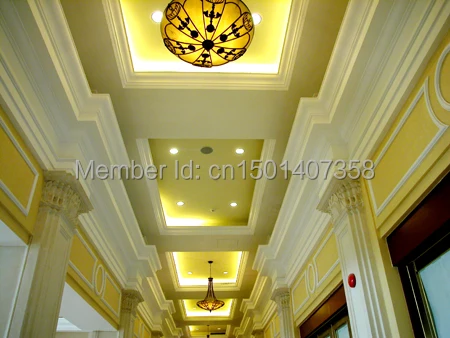 artistic fiberglass reinforced interior decoration gypsum cornice