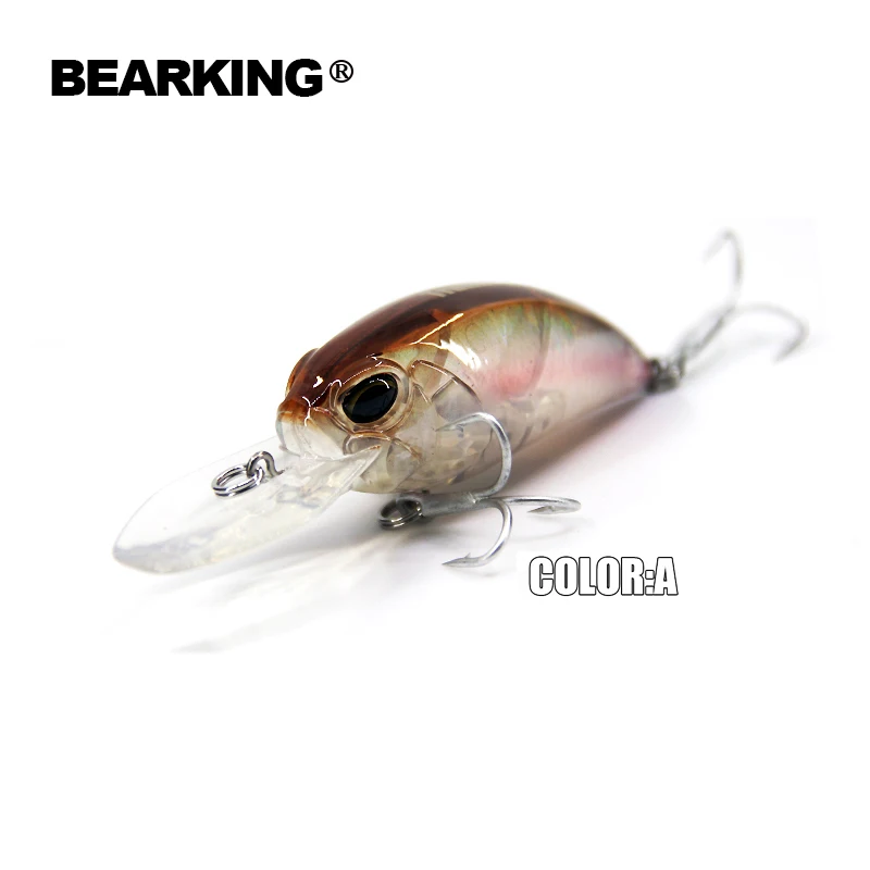Retail  hot model A+ fishing lure BearKing new crank 65mm&16g 5color for choose  dive 10-12ft,2.8-3.2m fishing tackle hard bait
