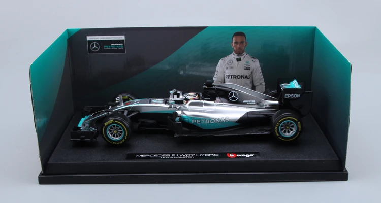 Новинка 1:18 Bburago литье под давлением Mercedes F1 W07 гибридная Металлическая Модель автомобиля игрушки вентиляторы Ограниченная серия автомобиля гамилтон Росберг