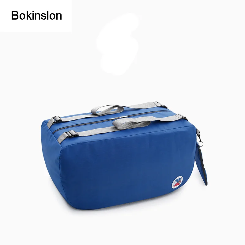 

Bokinslon Men Folding Storage Bag Casual Traveling Oxford Man Backpack Mountaineering Large Capacity Backpack Male Unisex