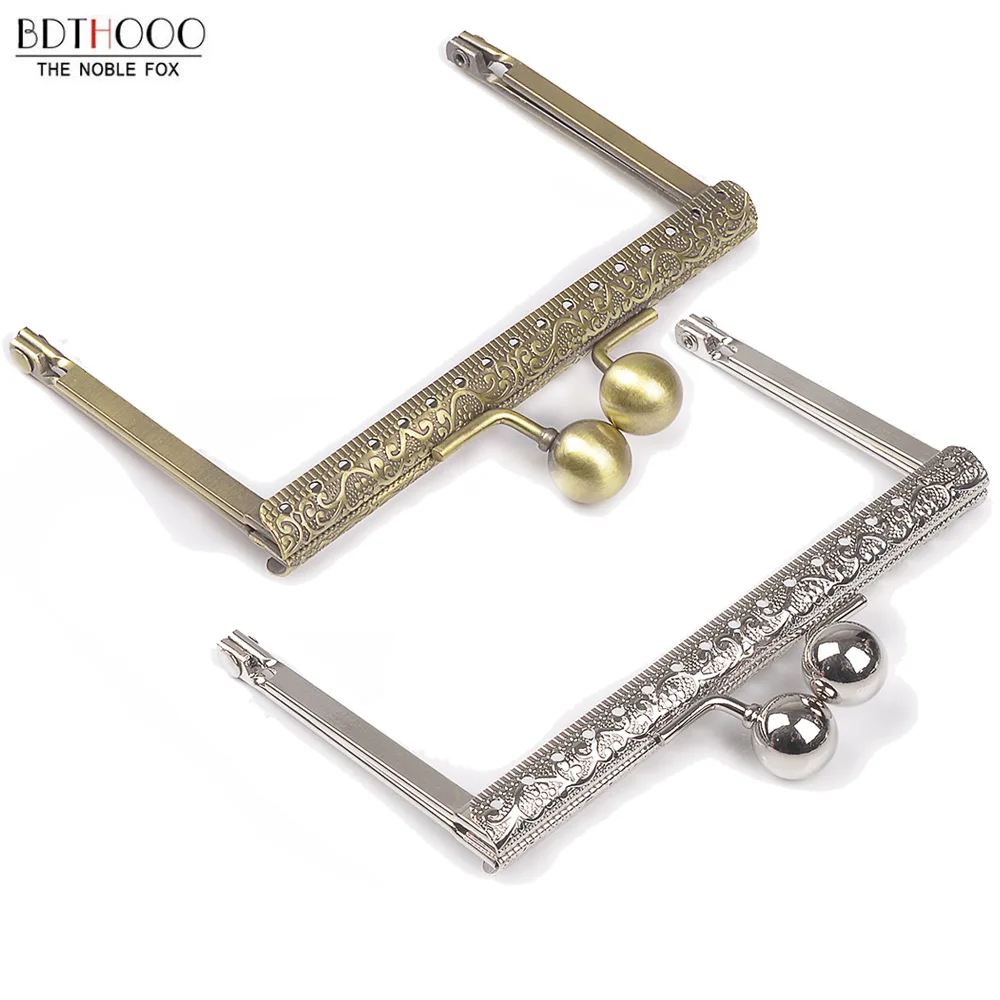 10pcs Lot 10.5cm Metal Purse Frame Handle for Clutch Bag Handbag