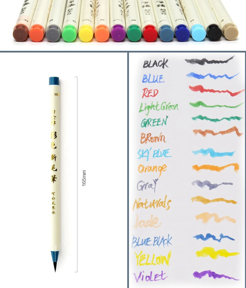 Фетровый фломастер для рисования 14 цветов|sketching manga|art markersdesign art markers |