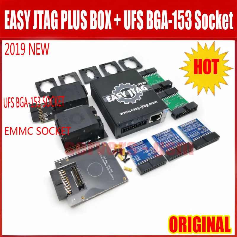 2019 новая версия Оригинальный Полный комплект легкий Jtag Plus EMMC разъем + Easy-Jtag Plus UFS BGA-153 разъем Adapterv