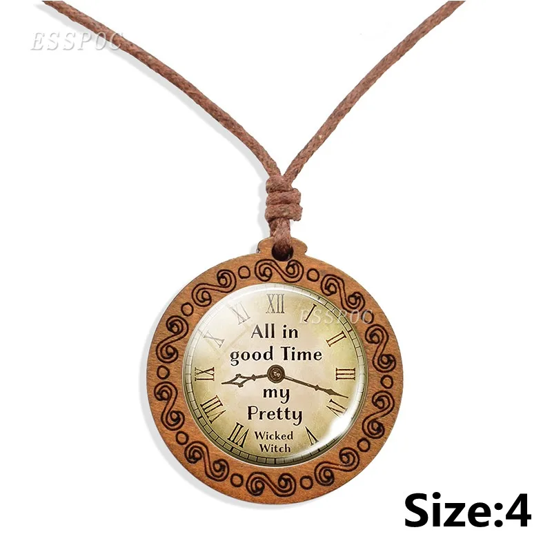 Волшебник унций ожерелье серьги деревянная подвеска для ожерелья подарок для детей подарок фильмы вентиляторы