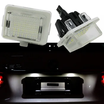 

2pcs LED Car License Plate Light Assembly Number Plate Lamp For Benz A207 cabriolet E250 E300 E350 E550 W204 W212 W216 W221
