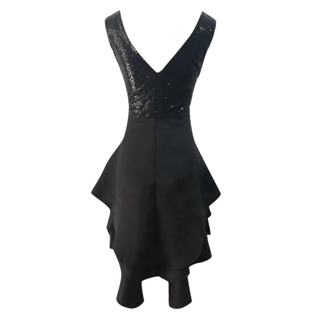 Модное женское плиссированное платье без рукавов с блестками, асимметричное платье, богемное винтажное платье, S до 5XL, летнее платье