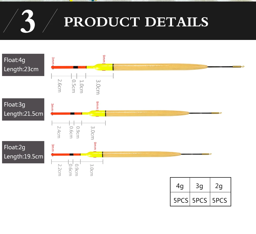 FTK 5 шт./упак. Баргузинский пихтовый поплавок 2 г/3 г/4 г Длина 19,5 см-23 см поплавок вертикальный буй поплавок рыболовные снасти для ловли карпа