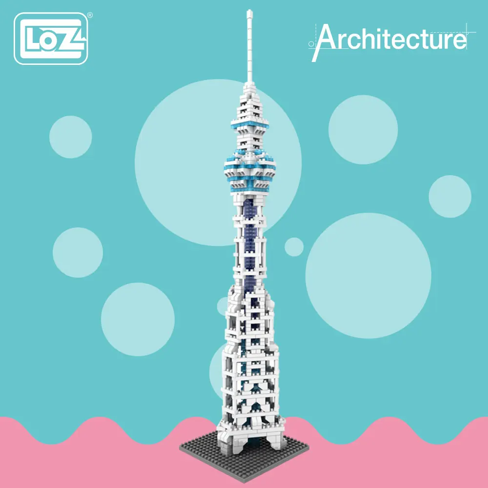 

LOZ ideas Diamond Block Tokyo Skytree Japan Tower Famous Buildings Architecture Blocks Building Micro Bircks Model ABS Gift 9366