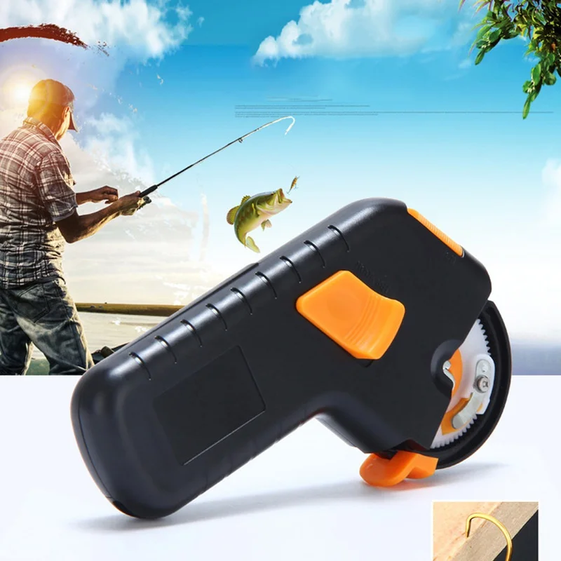 Рыболовные крючки инструмент Металл ABS автоматический станок для приманка С рыболовным крючком уровня Электрический галстук избежать больно ручной крюк устройства