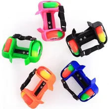 Для детей Кристалл PU колеса Мигающий Ролик маленький Вихрь шкив флэш колеса Скейт обувь Роликовые туфли