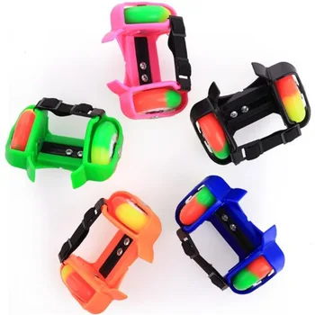 

For Children crystal PU wheels Flashing Roller Small whirlwind pulley flash wheel Skate Shoes Roller shoes