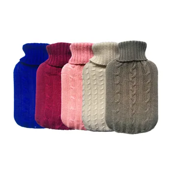

2000ml Warm Protective Cover Safe Hot Water Bottle Removable Knitted Cold-proof Washable Suitable enter hot water (only cover) )