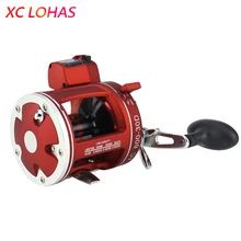 Высокопрочная Рыболовная катушка для приманки с линейным счетчиком и манометром, рыболовное колесо для морской рыбалки