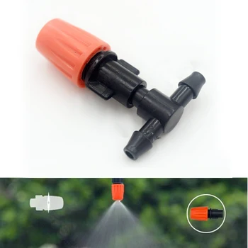 

50pcs 4/7 Mm Hose Connectionflowers Conservation Garden Tools Plant Lawn Irrigation Farmland Watering Dripper Sprayer Sprinkler