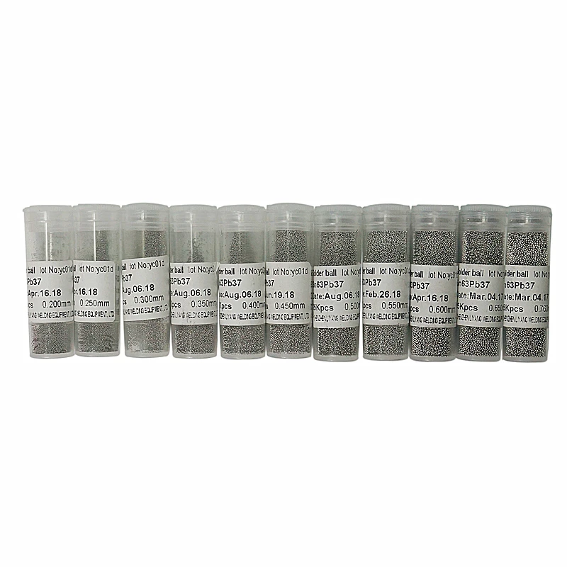 

2pcs/lot 25K Leaded BGA Reballing Solder Balls 0.2mm 0.25mm 0.3/0.35/0.4/0.45/0.5/0.55/0.6/0.65mm