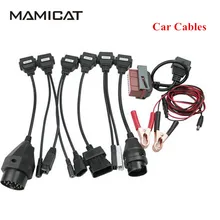Free SHipping Cables For CDP Pro OBDII Cars Diagnostic Interface Tool For delphi Full set 8pcs