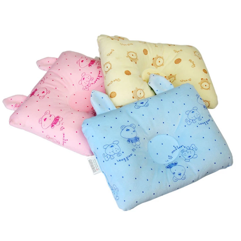 100% Cotton Baby Shaping Pillows Newborn Boys Girls Cute ...