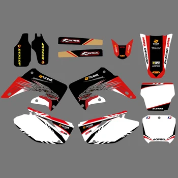 

New Style TEAM GRAPHICS & BACKGROUND DECAL STICKER For Honda CR125 CR250 2002 2003 2004 2005-2010 2011 2012 CR125R CR250R