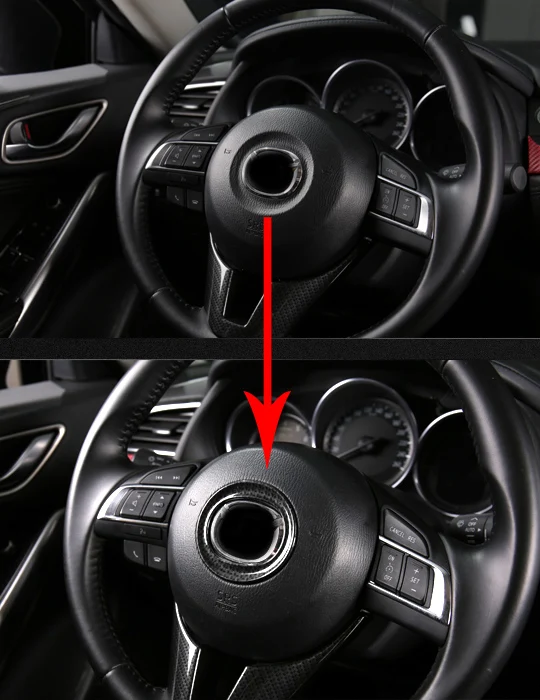 1 шт. abs для MAZDA CX 5 cx 4 ATENZA декоративное кольцо с логотипом рулевого колеса (без