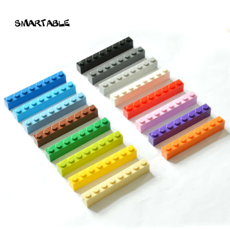 

Smartable Brick 1X8 Building Blocks Part DIY Toys For Kids Educational Creative Compatible Major Brand 3008 MOC Toy 33pcs/lot