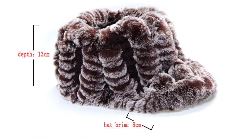 13604 Настоящий мех кролика шляпа козырек Лыжная Кепка basedball головной убор Бейсбольная женская шапка Зимний хороший подарок