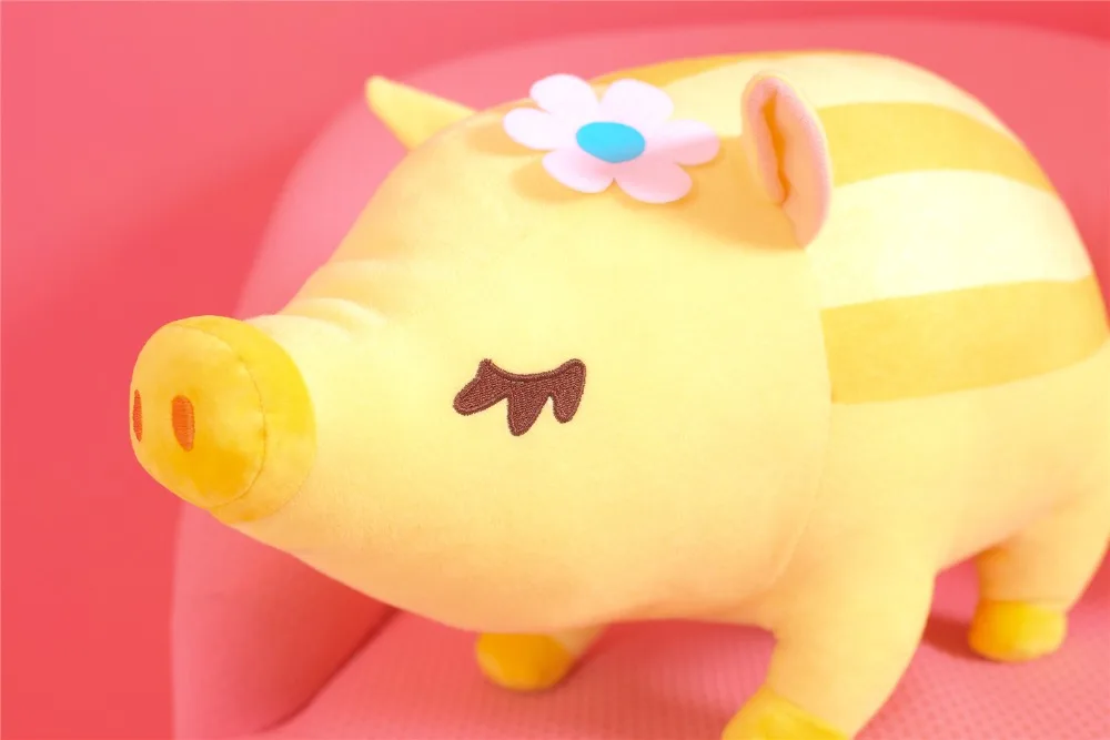 Новые игрушки мультфильм желтая Свинья Плюшевые игрушки жирная свинья подушка мягкая подушка китайский зодиакальный знак кабана кукла подарок на день рождения ребенок