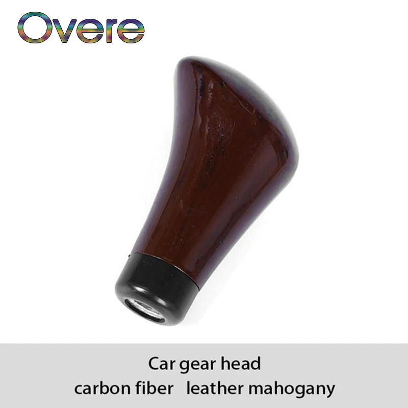 

Overe NEW 1PC Carbon Fiber Car Gear Knob Shift Lever Cover For Mercedes W205 W203 Volvo XC90 S60 XC60 V40 Alfa Romeo 159 156