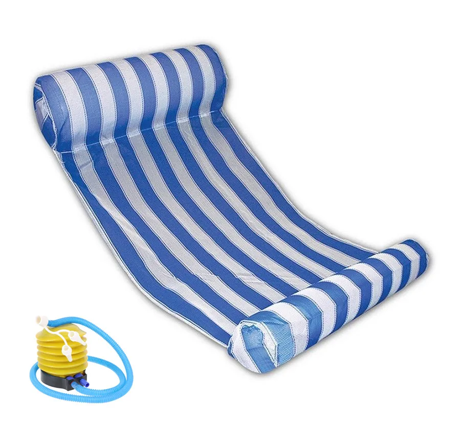 Summer PVC Floating Water Hammock Float Lounger Inflatable Beach Lounger Chair Float Inflatable Air Mattress Kids Adults Summer PVC Floating Water Hammock Float Lounger Inflatable Beach Lounger Chair Float Inflatable Air Mattress Kids Adults