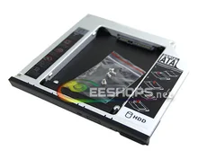 for Dell E6400 E6410 E6430 E Series Laptops 2nd HDD SSD Caddy Second Hard Disk Drive Enclosure DVD Optical Bay Replacement Case