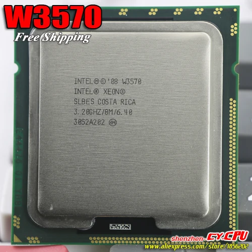 Процессор Intel Xeon W3570 cpu/3,2 ГГц/LGA1366/8 Мб кэш L3/четырехъядерный/серверный cpu, есть, X 5570 cpu