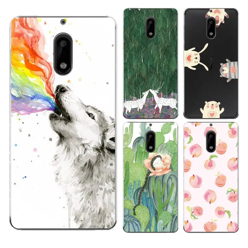 Мягкий прозрачный ТПУ чехол Lotus для Nokia3 5 6 8 N540 N640 N535 N830 кролик персик силиконовый