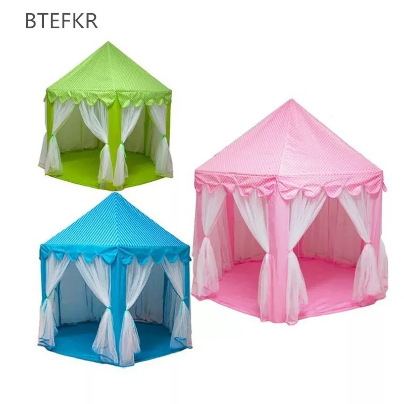 Summer 2018 Kids Play Tent Portable Foldable Princess Folding Tent Children Castle Play House