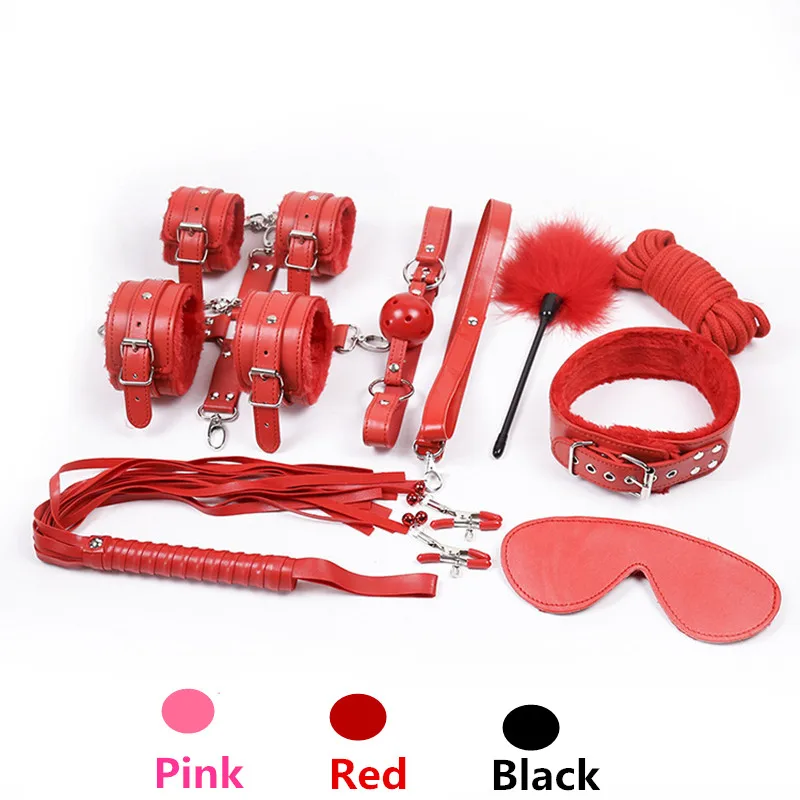 Brinquedos Adultos Do Sexo Escravos Role Play Set Toy Cosplay 10in1 Com