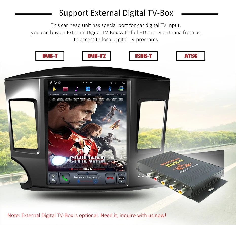 Cheap Android 8.1 IPS 6 core 4GB RAM Tesla style Car DVD GPS Navigation for Mitsubishi Lancer 2007 - 2017 head unit multimedia radio 9