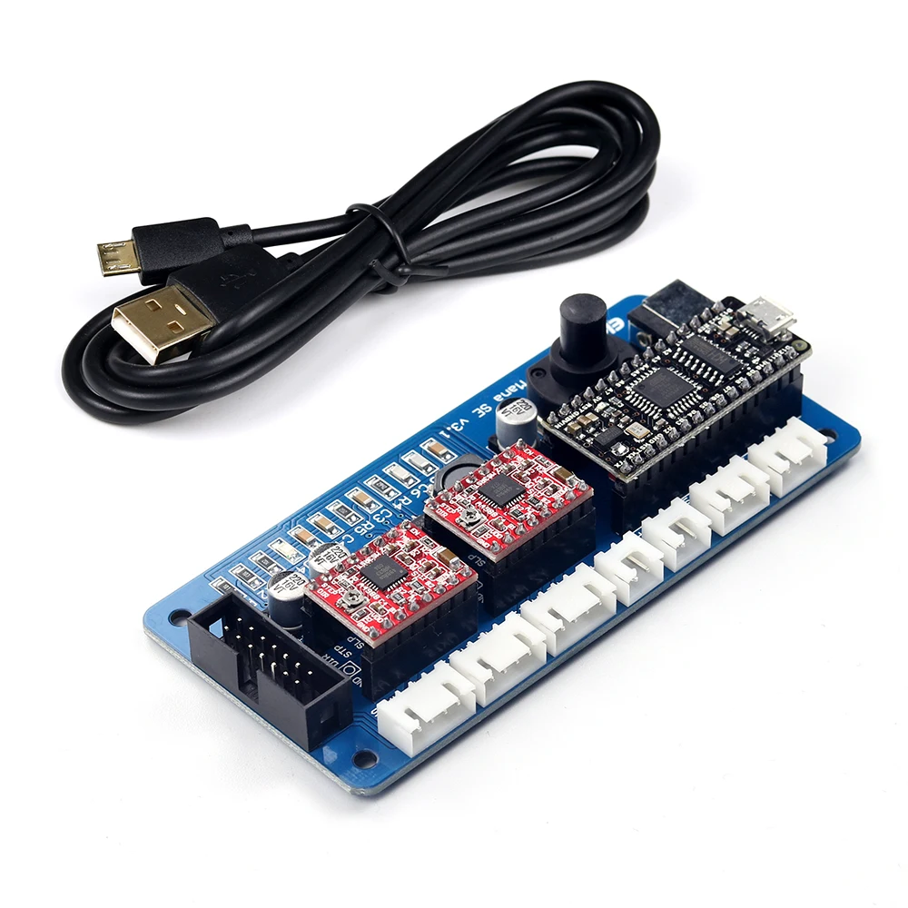 EleksMaker EleksMana SE XY 2 оси шаговый двигатель контроллер контроллера плата панель