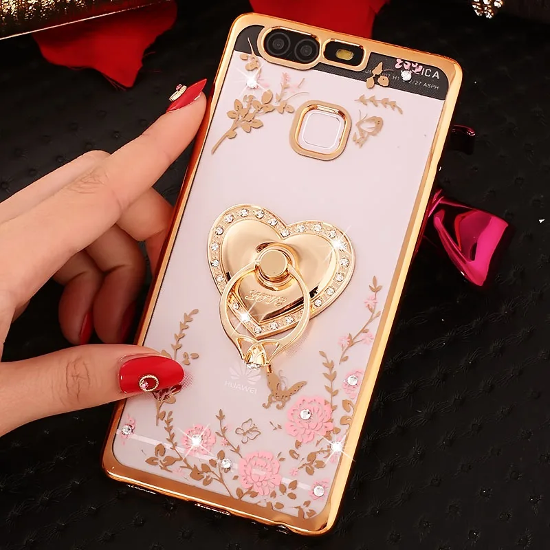 Мягкий чехол из ТПУ с кольцом держателем для Huawei Y5 Prime Y7 2018 Y9 2019 Honor 10 8A 8X 8S Nova 3 3i P20