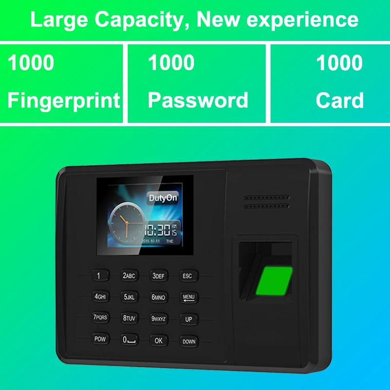 Eseye Biometric Fingerprint TCPIP Time Attendance System USB Time Clock Employee Recorder Attendance Machine Spanish Portuguese 