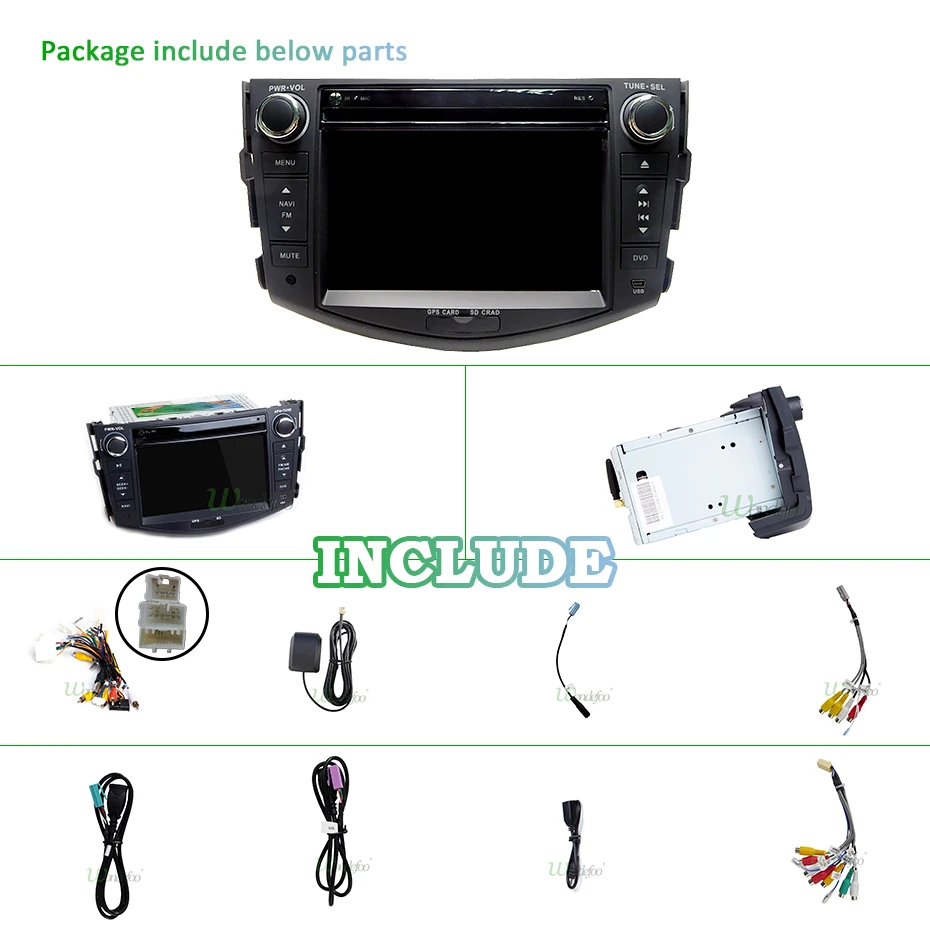 Best DSP IPS 2 din Android 9.0 64G Car DVD player For Toyota RAV4 Rav 4 2007 2008 2009 2010 2011 GPS wifi radio screen navigation pc 32