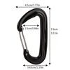 Professional Climbing Carabiner D Shape Mountaineering Buckle Hook 12KN Safety Lock Outdoor Climbing Equipment Accessory ► Photo 3/6