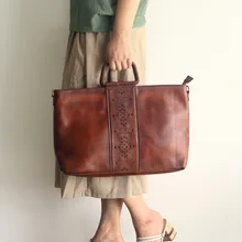 Женская мягкая кожаная сумка через плечо от Dreubea, Большая вместительная сумочка с кисточками